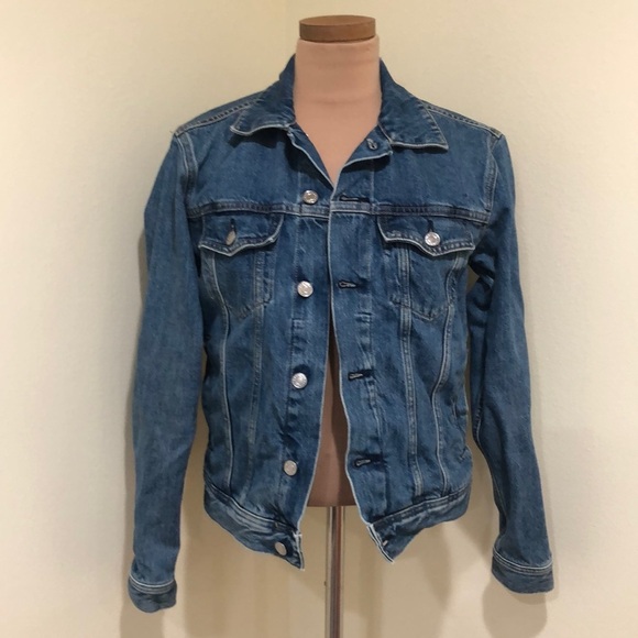 Everlane Jean Jacket Size XS Faded Blue Denim - Picture 2 of 10